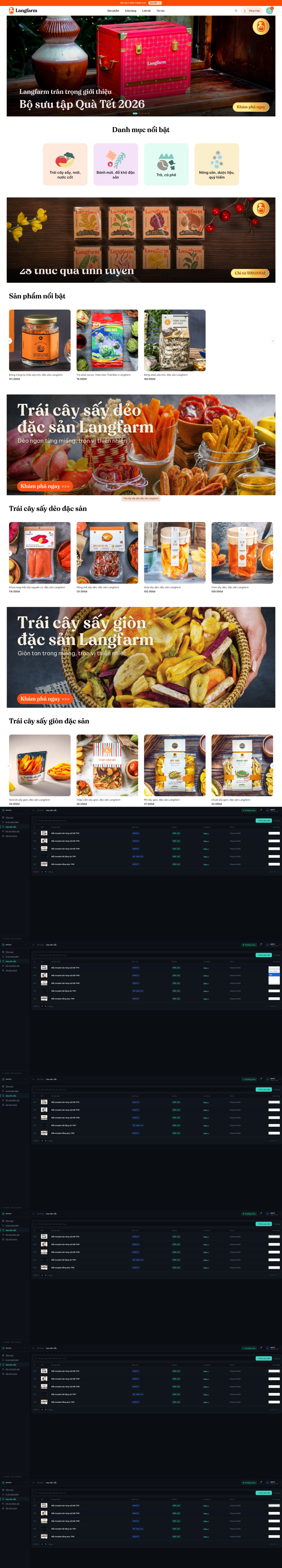 Mẫu template bán sản phẩm nông sản TP11